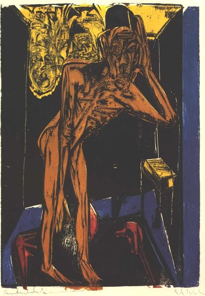 Schlemihl nella solitudine della stanza da Ernst Ludwig Kirchner